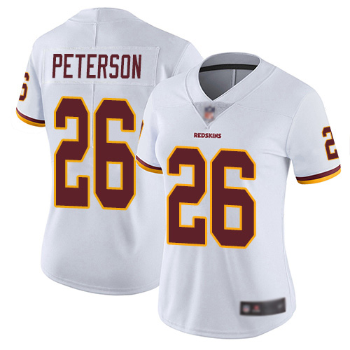 Washington Redskins Limited White Women Adrian Peterson Road Jersey NFL Football #26 Vapor->women nfl jersey->Women Jersey